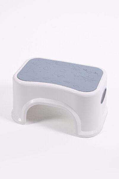 Genel Markalar Beyaz Kaymaz Banyo Taburesi Basamak Tabure