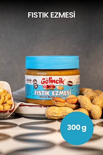 Kahvaltılık Sürülebilir Doğal Katkısız 320gr Özel Üretim Şekersiz Fıstık Ezmesi Krem