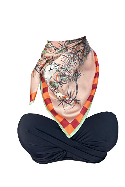 Bolder Scarf Ecru-Kedi Scarf 70*70 cm