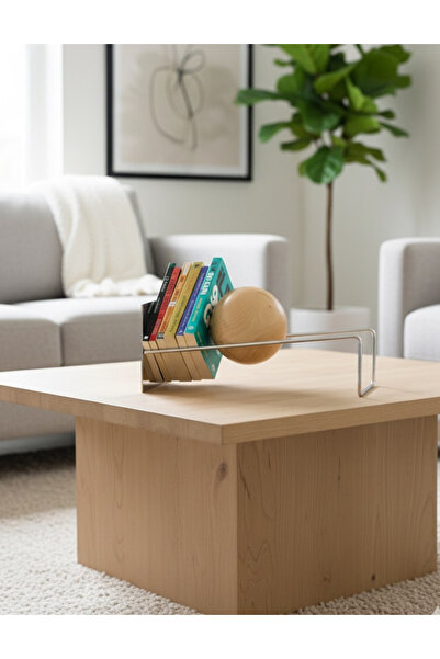 Maisonord Toke Dekoratif Kitaplık - Silver