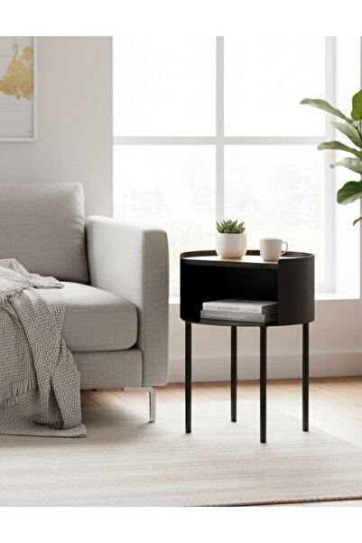 Maisonord Espen Yan Sehpa & Komodin - Siyah