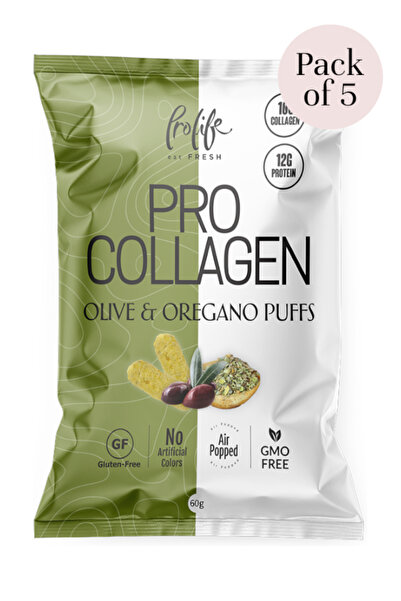 PROLİFE PROPUFFS COLLAGEN OLIVE OREGANO 5Pcs of 50GM Each