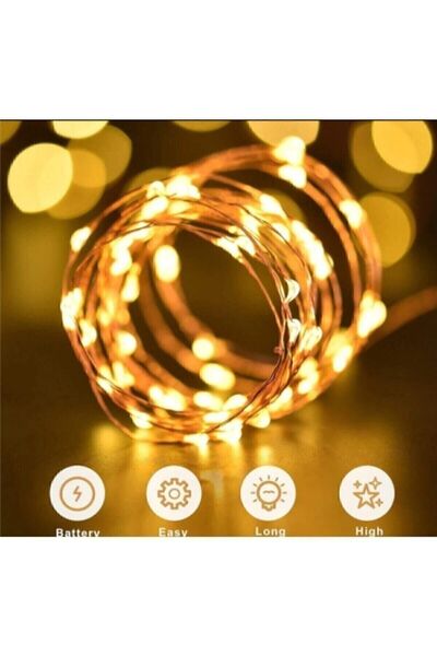 Keyfi Sepet 3 Metre Pilli Peri Led Dekoratif- Pil Hariç limsaa