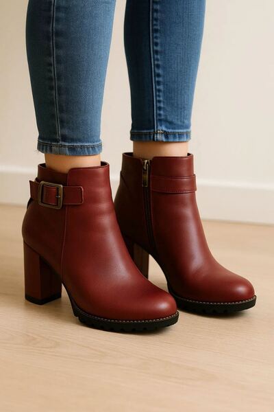 Liarca ScarletWalk Kadın Kırmızı Topuklu Rahat Bot