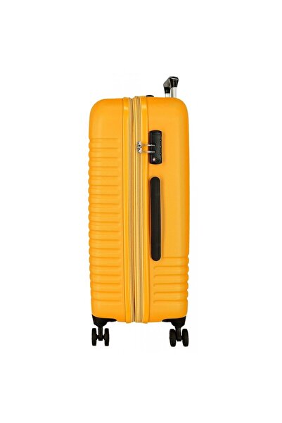 Roll Road Medium trolley, India, ABS, expandable, ocher, 48x70x27 cm