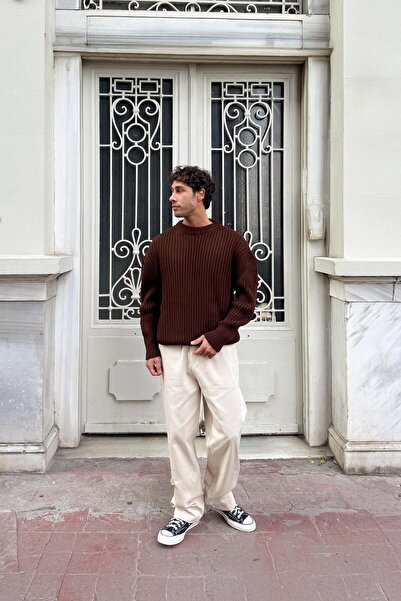 Flaw Wear Ribbed Knitwear Sweater