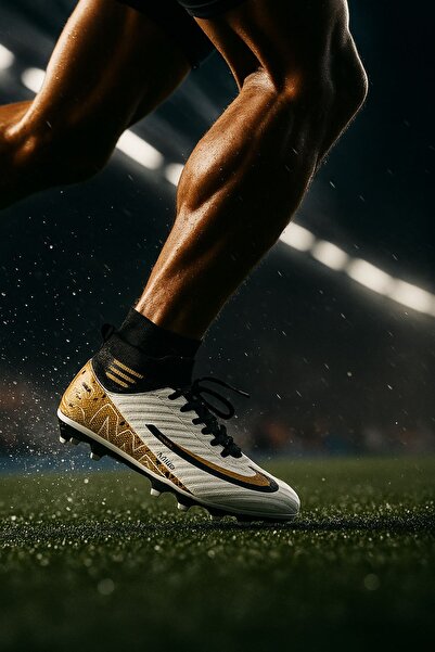 Liarca Pro-Half Futbol Ayakkabısı Halısaha Çim Saha Çoraplı Çocuk Krampon Yet...