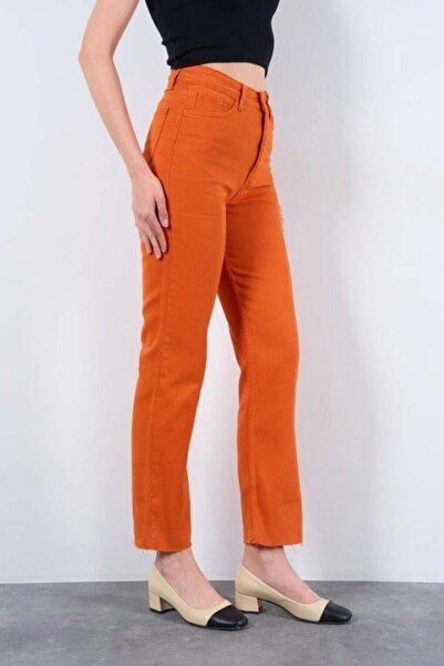Bijuterria Strong Straight Trousers - Orange