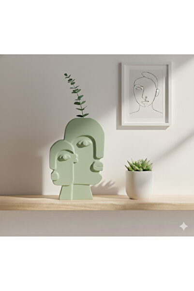 Livava Vază din ceramică Picasso verde - 28X18