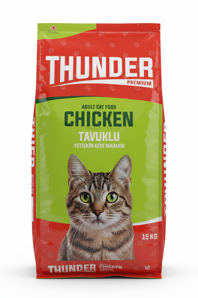 Thunder Tavuklu Yetişkin Kedi Maması 15 Kg