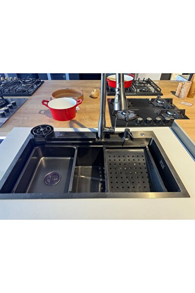 HD High Design Akıllı Teknolojik Şelale Eviye Ve Şelale Batarya Seti