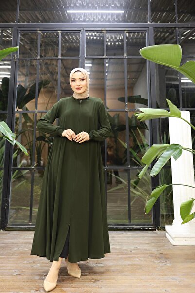 ESLEMNUR Gündelik Hac ve Umrelik Mevlana Kolu Gipe Dikişli Ferace