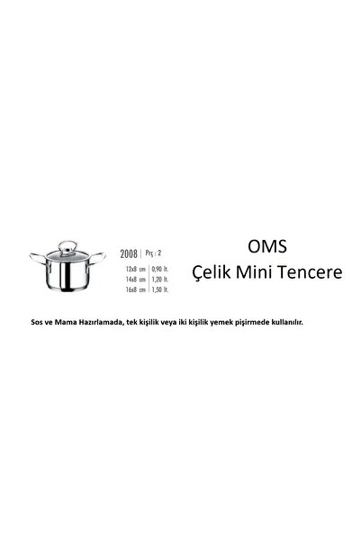 OMS Mini Steel Pot 14cm