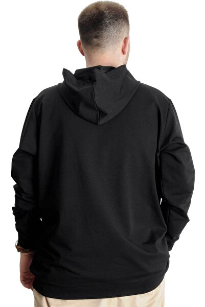 ModeXL Ανδρικό φερμουάρ ιδρώτα μεγάλο μέγεθος - Mode XL Black Mistika 23166