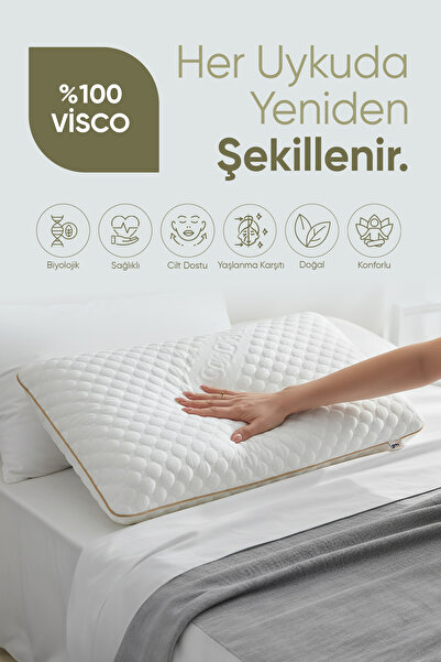 Pillow Market Güzellik visko yastığı [YUMUŞAK] kırışıklık önleyici yaşlanma k...