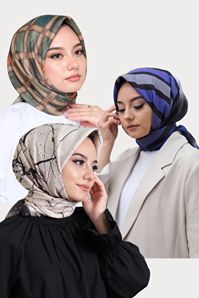 AFVENTE Marble,Striped,Geometric Pattern Cotton Scarf Buy 3 Get 2