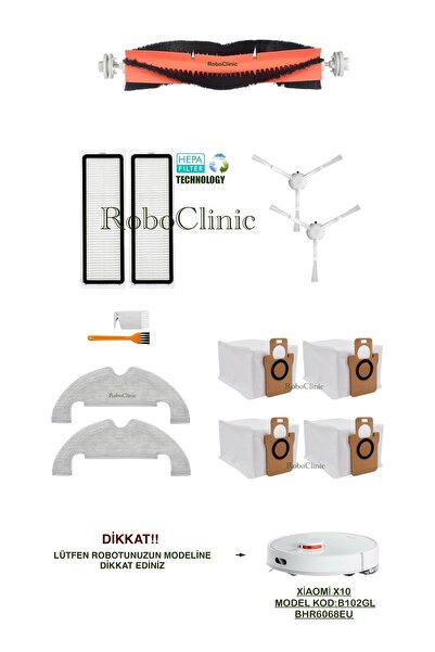 Roboclinic Aspirator robot Xiaomi X10 (COD MODEL: B102GL) Sac de praf compati...