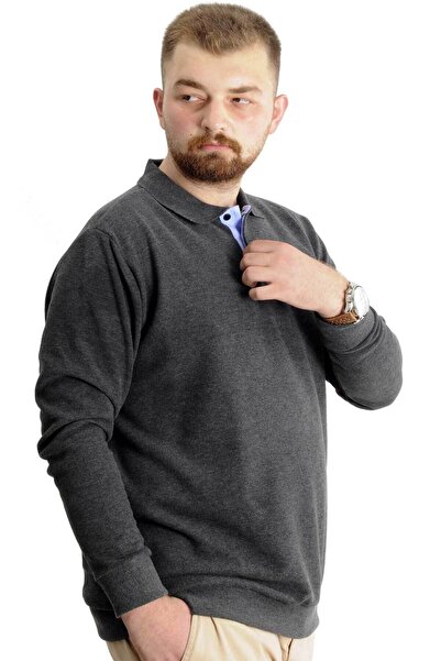 ModeXL Plus Size Mode XL Sweat - Thessaloniki Crown of a King 23447 Antramelange