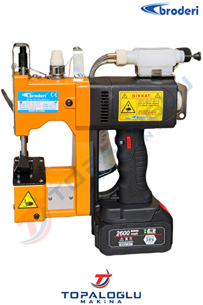 Broderi BD-9-12 Şarjlı Çuval Ağzı Dikiş Makinası Yağdanlıklı