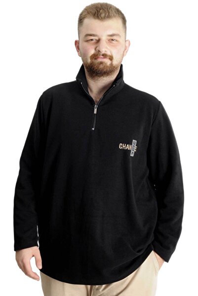 ModeXL Navy Blue Mode XL Μεγάλο μέγεθος Φούτερ γιακάς με φερμουάρ Thessaloniki - 23548