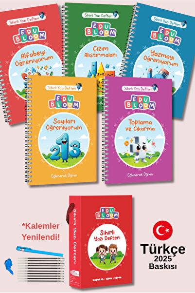 Edubloom Türkçe Sihirli Yazı Defter Seti