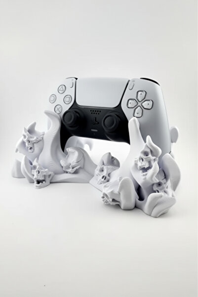 OEM PS5 controller compatible stand, skull pattern, gothic design, PLA material, matte finish