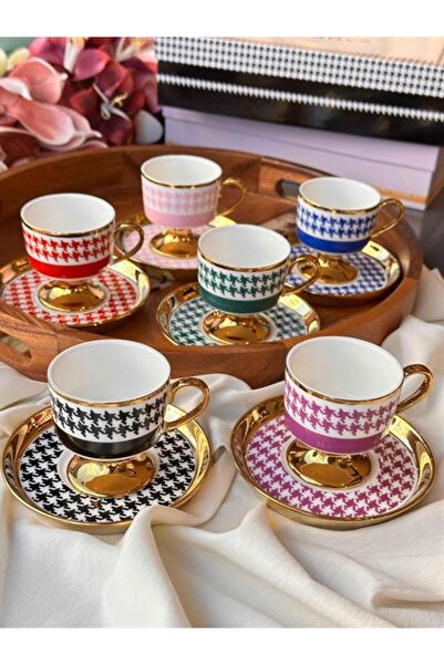 ROSSEV Juliet 6lı Türk Kahve Fincanı