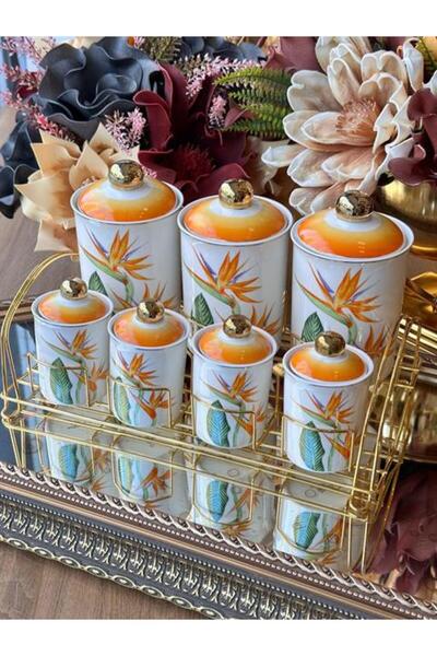 ROSSEV وعاء توابل أمازون 7 قطع مع حامل