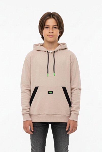 NEWKİDS Εποχικό παιδικό μπλουζάκι με κουκούλα, φαρδιά κοπή, Unisex, με τσέπες