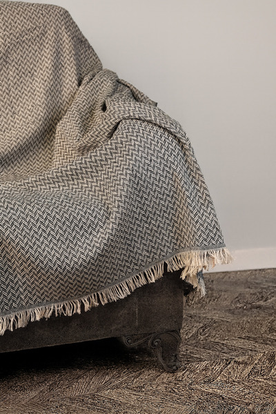 Shadro Textile Husa pentru canapea din bumbac cu două fețe, canapea extensibi...