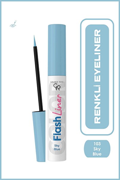 Golden Rose Flash Liner Colored Eyeliner 103 Sky Blue Renkli Eyeliner 3,5 ml
