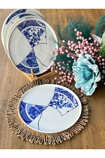 ROSSEV Gino Porselen Servis Tabak 6'lı