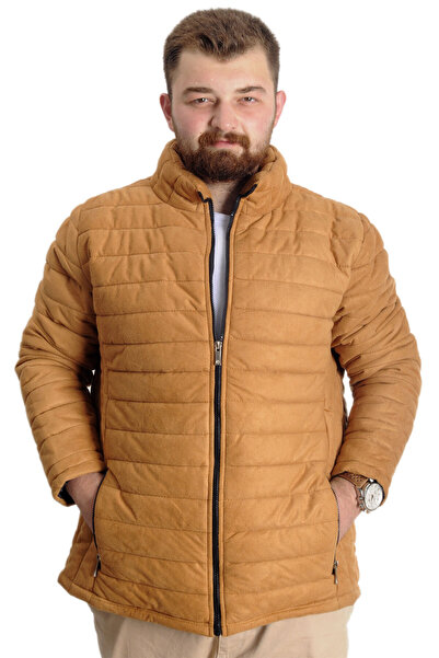 ModeXL Mode Xl Large Size Men's Coat Suede 23625 Yellow