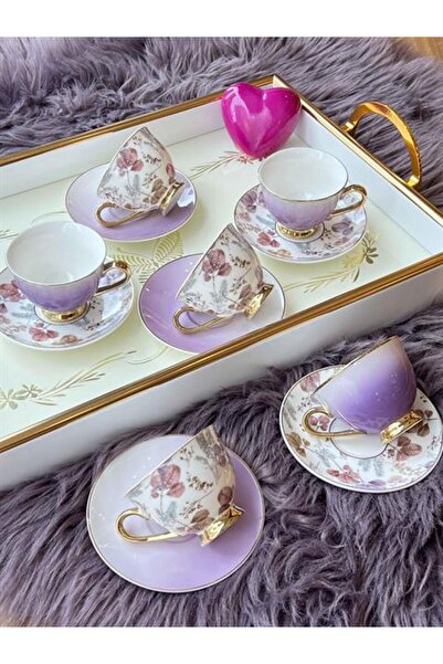 ROSSEV Türk Kahve Fincanı Vıalo 6 Kişilik 12 Parça