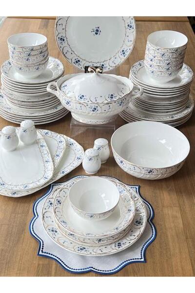 ROY KING Yemek Takımı Elegance Blue 58 Parça 12 Kişilik