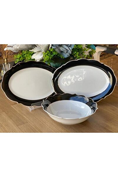 ROSSEV Service Presentation Set 3 Pieces with Black Stripe