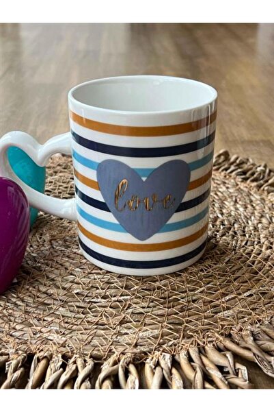 ROSSEV Mix Striped White Porcelain Mug