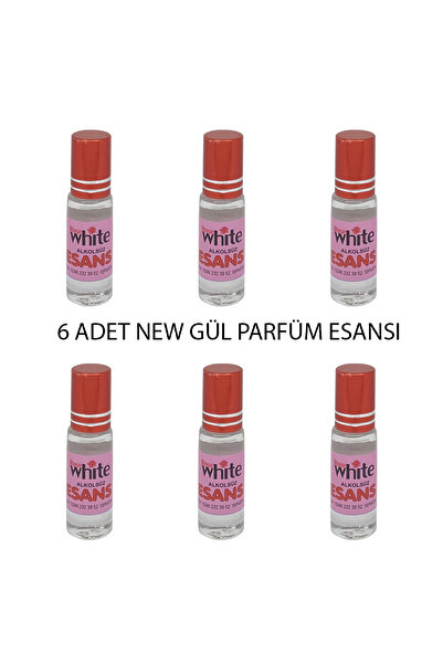 WHİTEROSE Rose White 4 ml. New Gül Parfüm Esansı 6 Adet