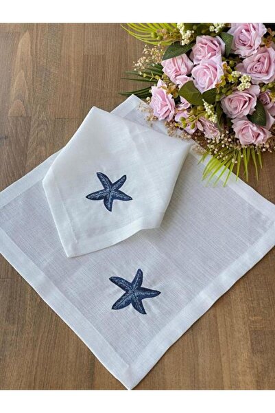 ROSSEV Морський синій зірковий набір підставки та серветки