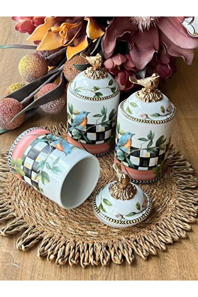 ROSSEV Miss Betty Paradise - 3-Piece Porcelain Spice Set
