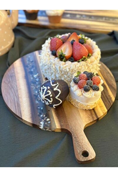 ROSSEV Acacia Large Size Round Cutting Board