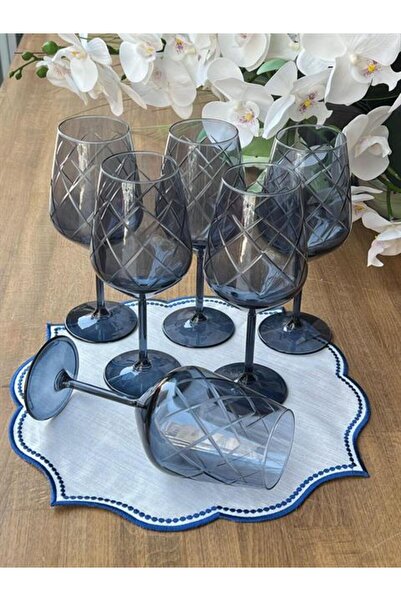 ROSSEV London Su Kadehi Mavi 6'lı