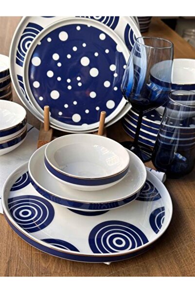 ROSSEV Yemek Takımı Modern Monako 24 Parça 6 Kişilik