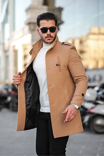 Mero Life Ανδρικό παλτό μακρύ και στενό παλτό Vision