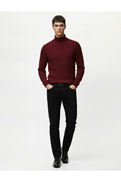 Koton Pantaloni din bumbac cu talie normală slim fit - Brad Jean