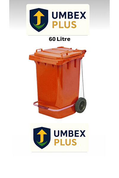 MCK Plus Umbex Plastik Pedallı Çöp Konteyneri 60 Litre Plastik Konteyner - A ...