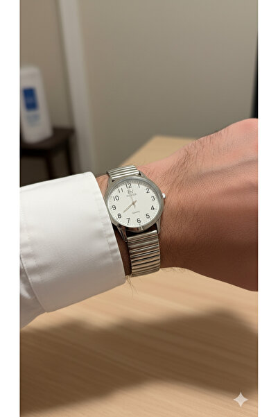 MR Silver 1980 Ayarlanabilir Kordonlu Erkek Kol Saati-2