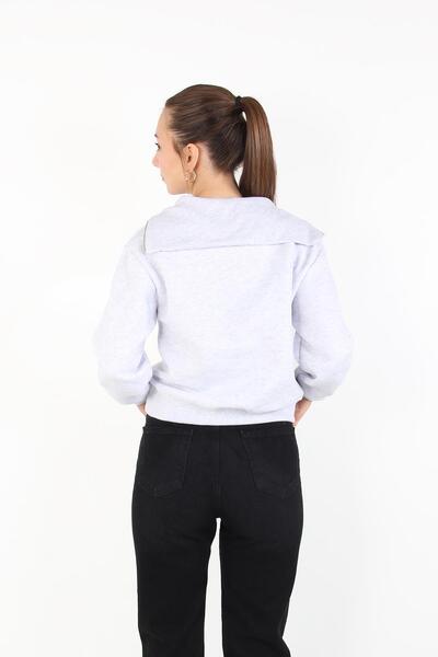 Mckanzie 2512 Φούτερ με φαρδύ γιακά με φερμουάρ