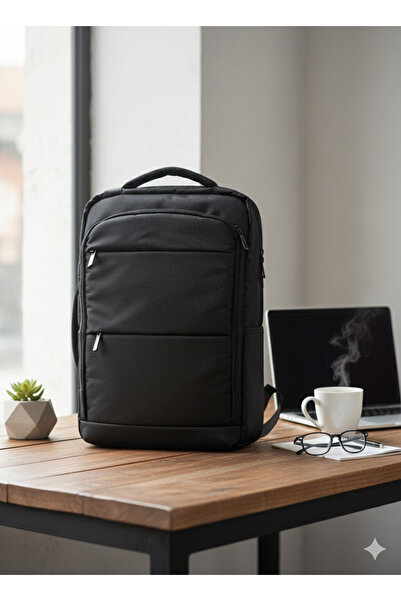 başkent çanta حقيبة ظهر للكمبيوتر المحمول مقاس 15.6 بوصة - متوافقة مع السفر والمدرسة - متعددة الأغراض وعملية 8683255013821