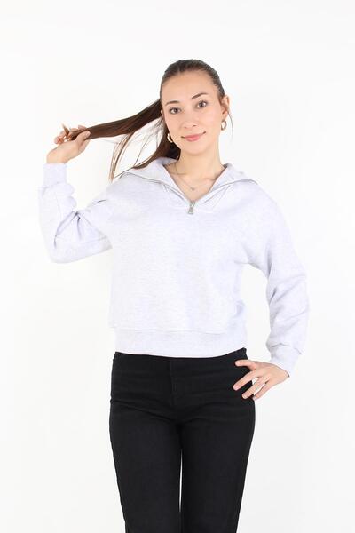 Mckanzie 2512 Φούτερ με φαρδύ γιακά με φερμουάρ